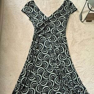 Black and white dress